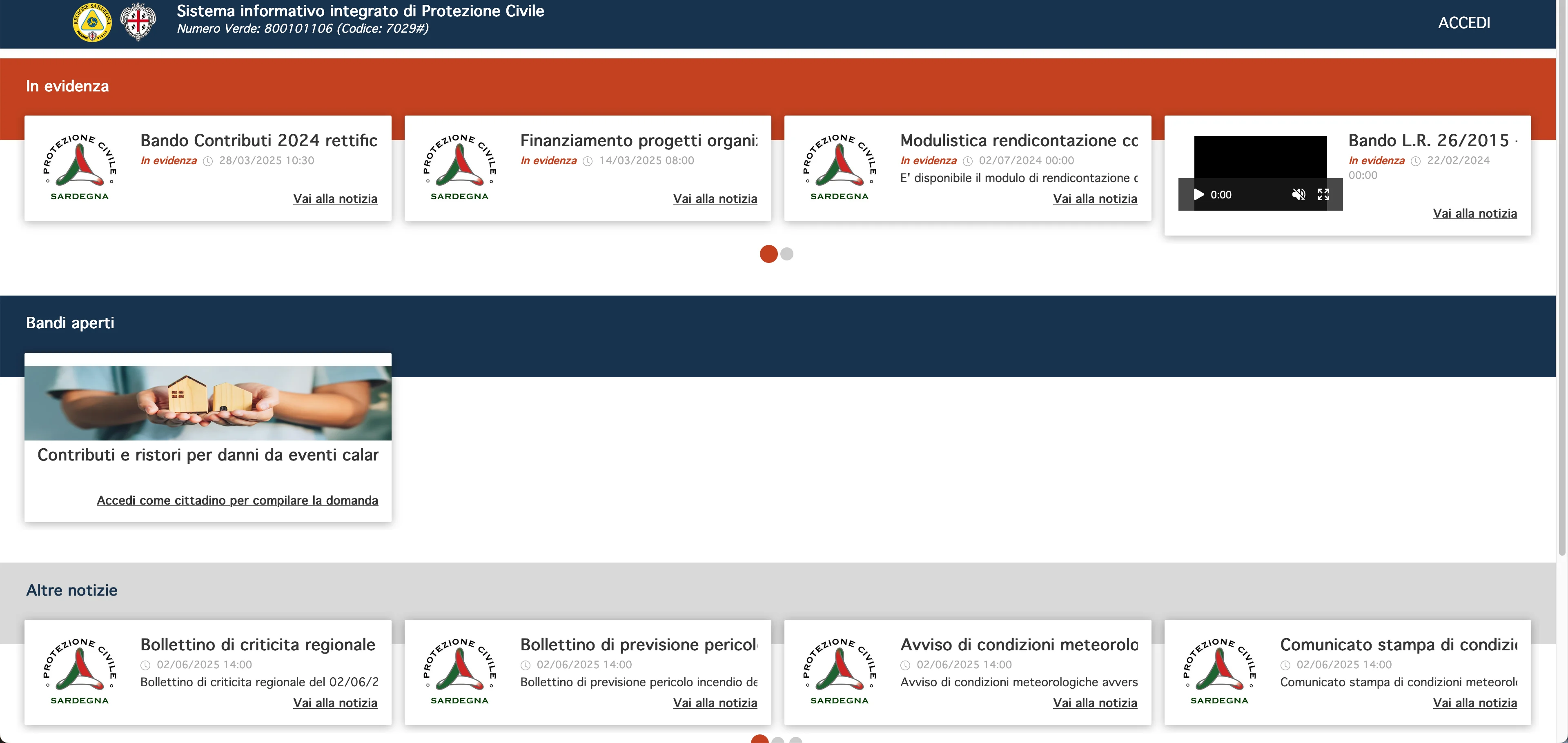 Screenshot 1 di Email per Protezione Civile